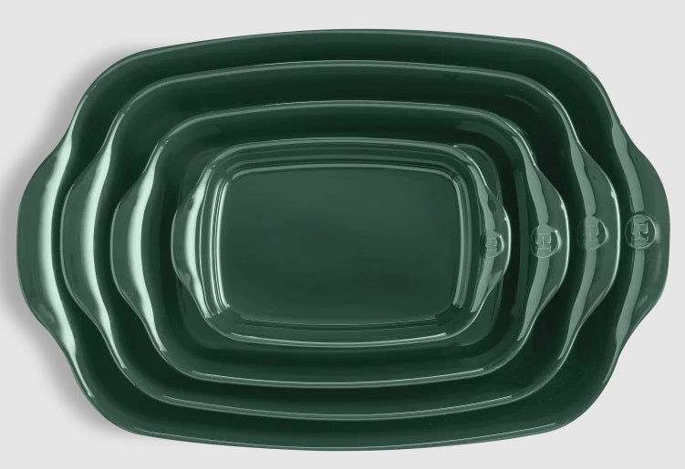 Emile Henry Large Rectangular Baking Dish Cedar Green Emile Henry by Kitchen Niche