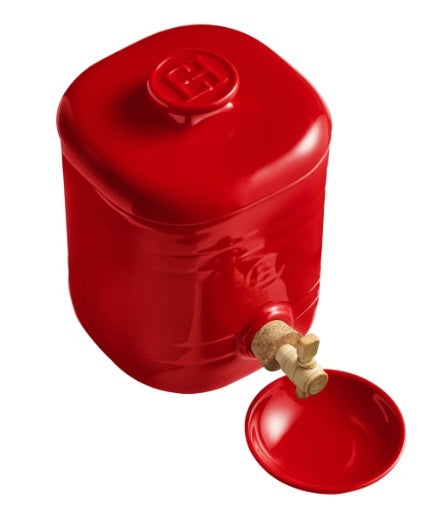 Emile Henry Burgundy Red Vinegar Pot Emile Henry by Kitchen Niche