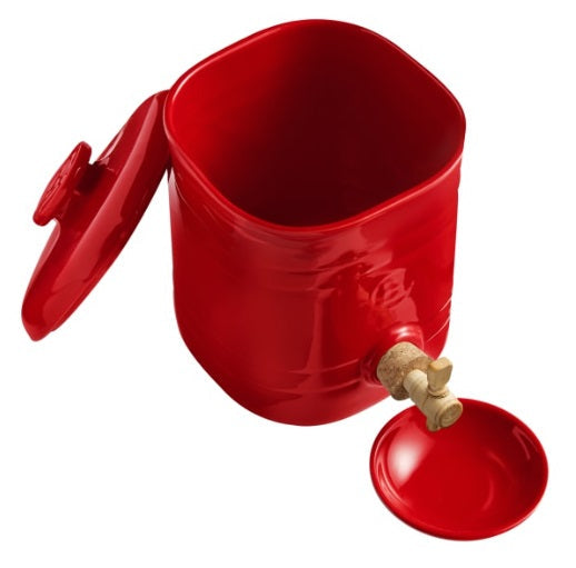 Emile Henry Burgundy Red Vinegar Pot Emile Henry by Kitchen Niche