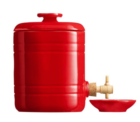 Emile Henry Burgundy Red Vinegar Pot Emile Henry by Kitchen Niche