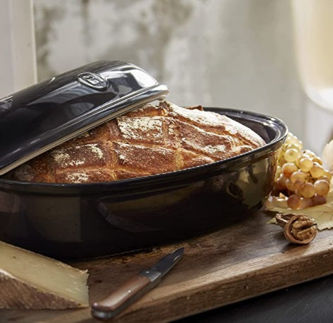 Emile Henry Artisan Loaf Bread Baker Midnight Blue by Kitchen Niche