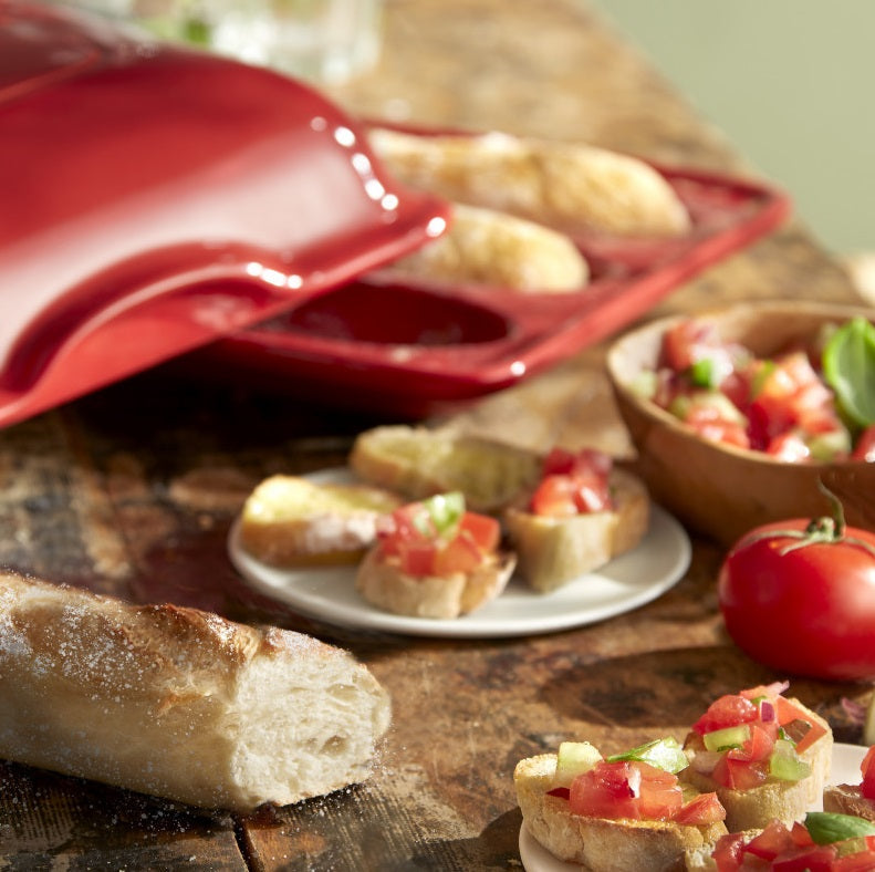 Emile Henry Baguette Baker Burgundy Red by Kitchen Niche