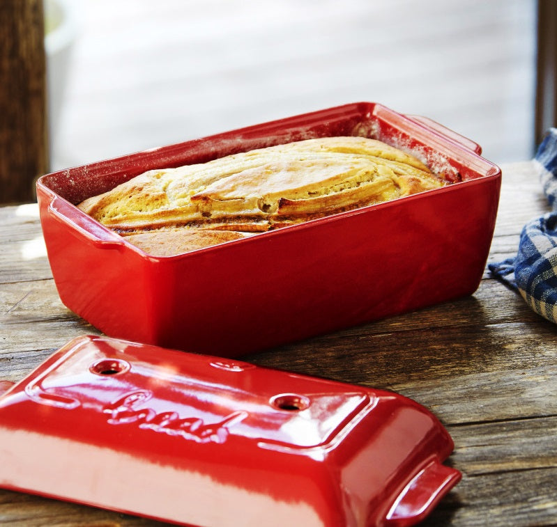 Emile Henry Bread Loaf Baker Burgundy Red by Kitchen Niche