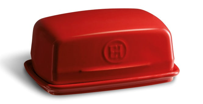 Emile Henry Butter Dish Burgundy by Kitchen Niche
