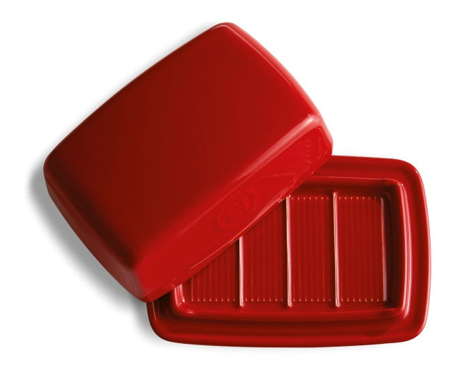 Emile Henry Butter Dish Burgundy by Kitchen Niche