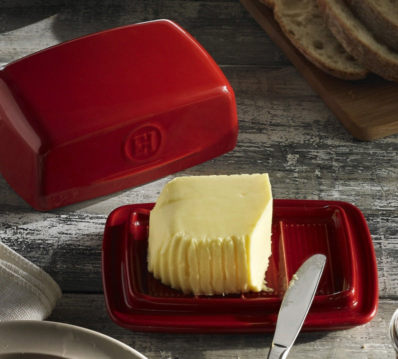 Emile Henry Butter Dish Clay by Kitchen Niche