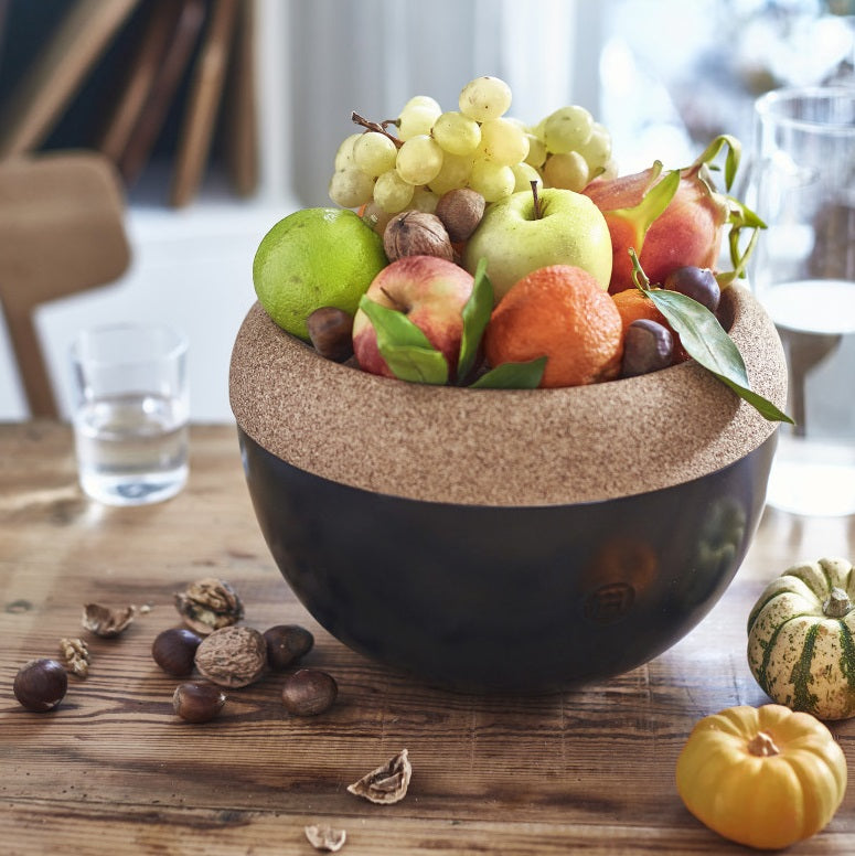 Emile Henry Deep Storage Bowl Truffle Black by Kitchen Niche