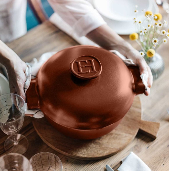 Emile Henry Delight Casserole / Dutch Oven Sienna 2L by Kitchen Niche