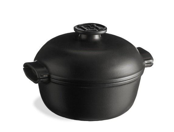 Emile Henry Delight Casserole / Dutch Oven Slate 2L by Kitchen Niche