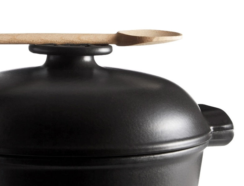 Emile Henry Delight Casserole / Dutch Oven Slate 2L by Kitchen Niche