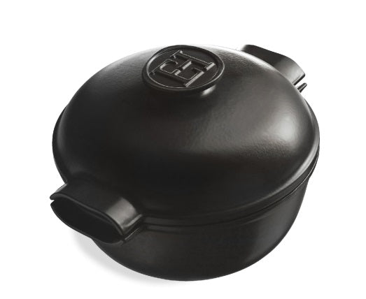 Emile Henry Delight Casserole / Dutch Oven Slate 2L by Kitchen Niche