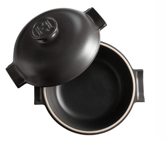 Emile Henry Delight Casserole / Dutch Oven Slate 2L by Kitchen Niche