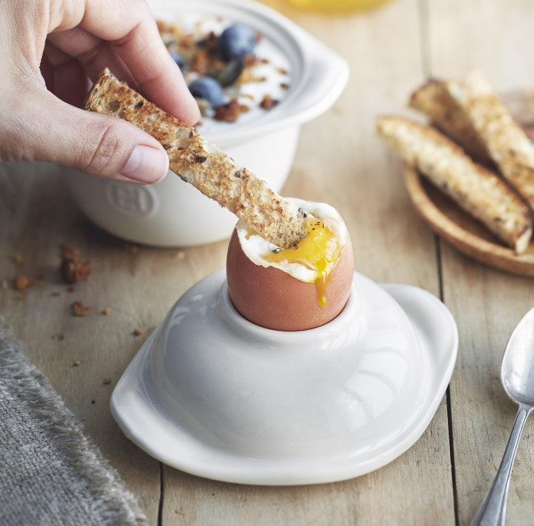 Emile Henry Egg Nest Mediterranean Blue by Kitchen Niche