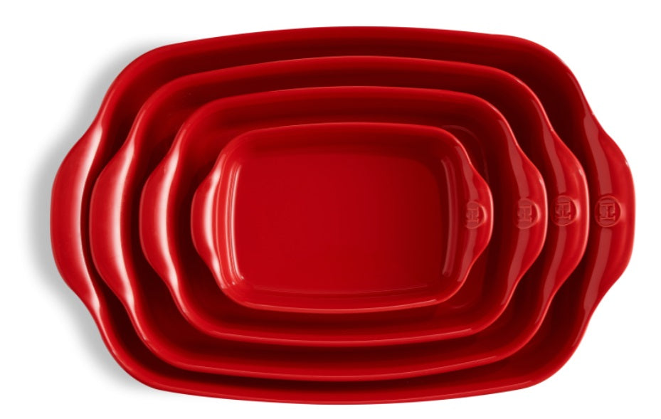 Emile Henry Rectangular Baking Dish Individual Burgundy by Kitchen Niche