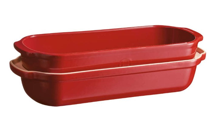 Emile Henry Large Bread Loaf Baker Burgundy Red by Kitchen Niche