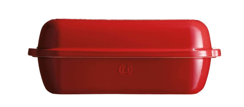 Emile Henry Large Bread Loaf Baker Burgundy Red by Kitchen Niche