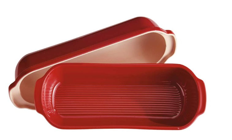 Emile Henry Large Bread Loaf Baker Burgundy Red by Kitchen Niche