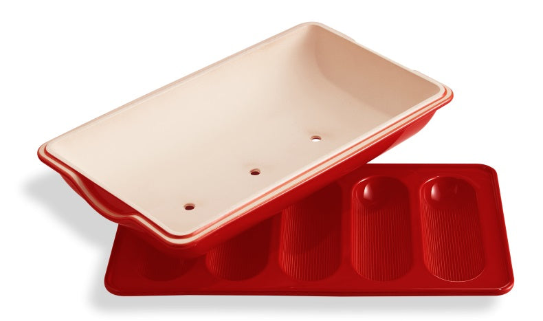 Emile Henry Mini Baguette Baker Burgundy Red