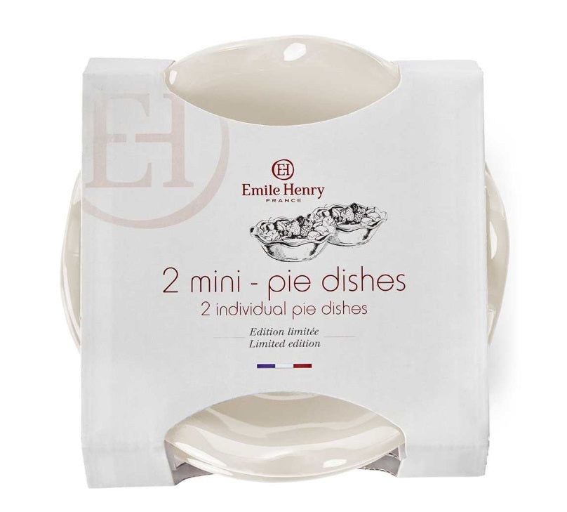 Emile Henry Mini Pie Dish Set of 2 Clay by Kitchen Niche