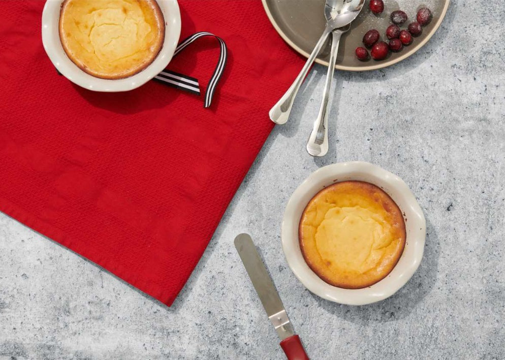 Emile Henry Mini Pie Dish Set of 2 Flour White by Kitchen Niche