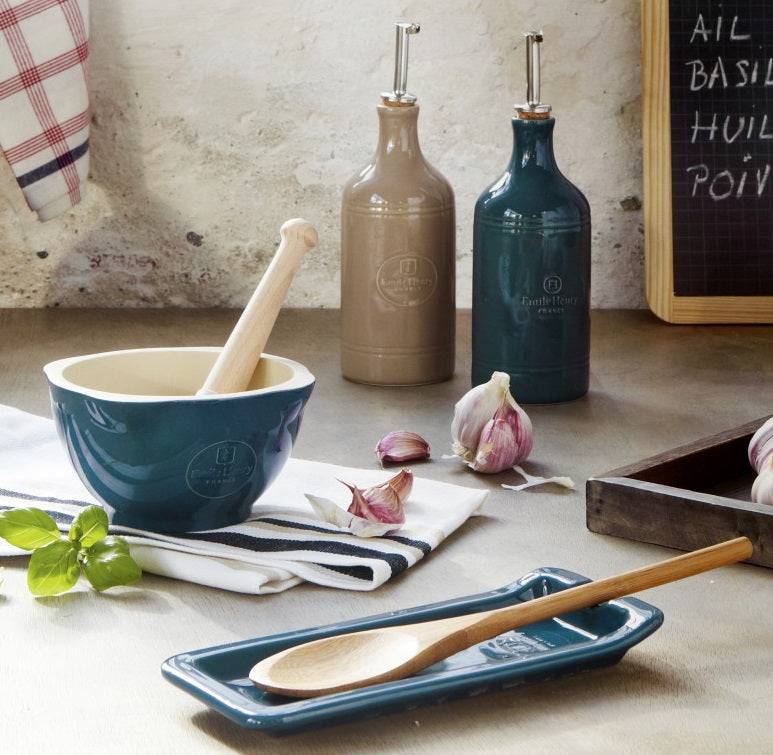 Emile Henry Mortar & Pestle Blue Flame by Kitchen Niche