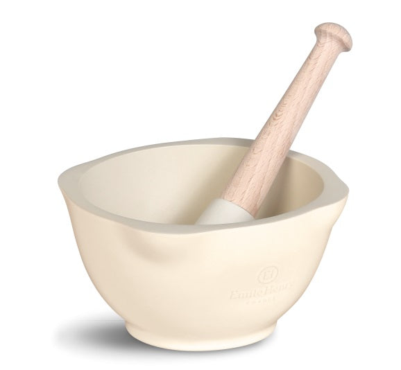 Emile Henry Mortar & Pestle Clay by Kitchen Niche
