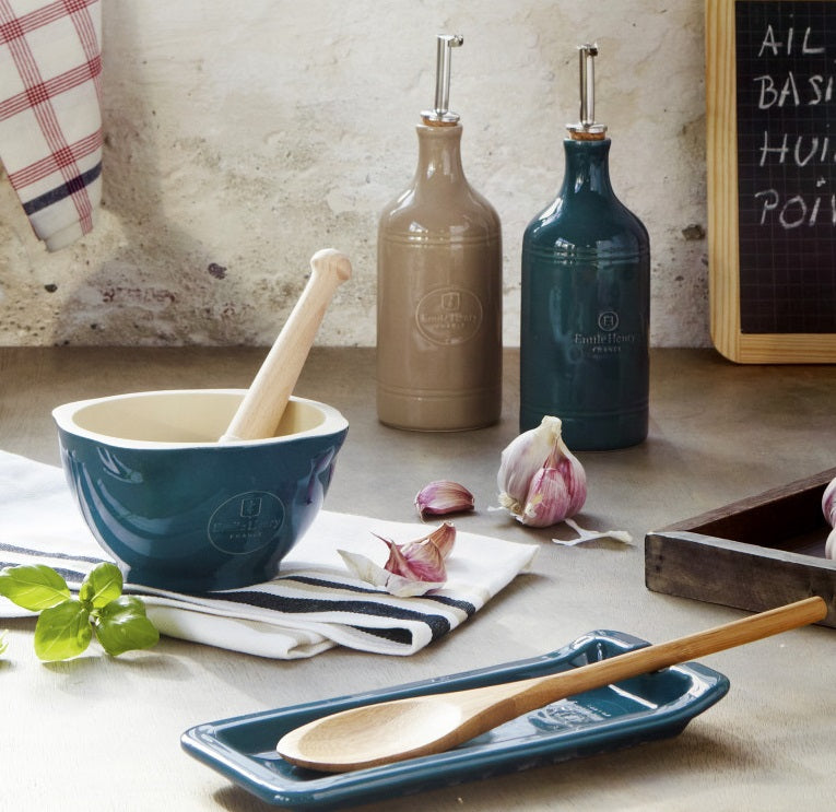 Emile Henry Oil Cruet Toscane Orange by Kitchen Niche