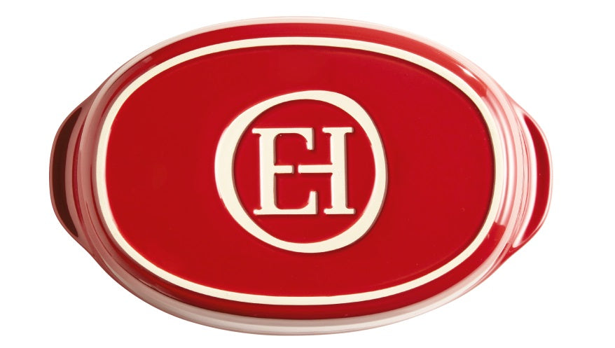 Emile Henry Oval Baking Dish Burgundy Red by Kitchen Niche