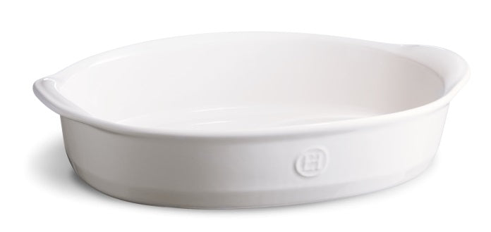 Emile Henry Oval Baking Dish Flour White by Kitchen Niche