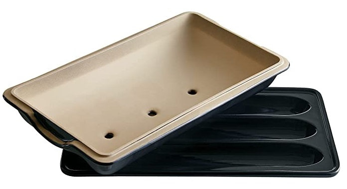 Emile Henry Baguette Baker Midnight Blue by Kitchen Niche