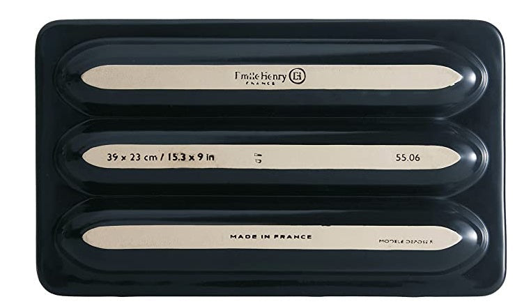 Emile Henry Baguette Baker Midnight Blue by Kitchen Niche