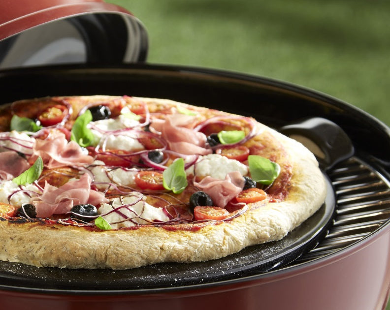 Emile Henry Smooth Pizza Stone Charcoal Black by Kitchen Niche