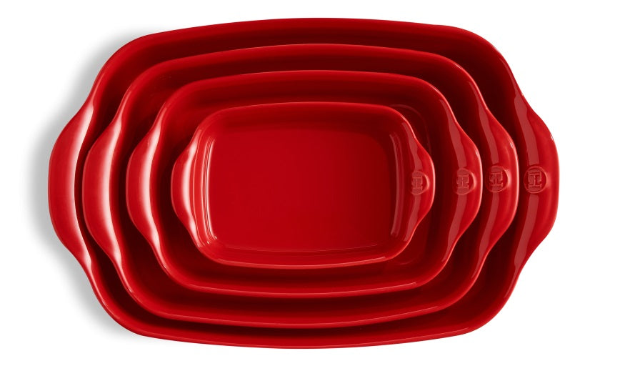 Emile Henry Rectangular Baking Dish Large Burgundy by Kitchen Niche