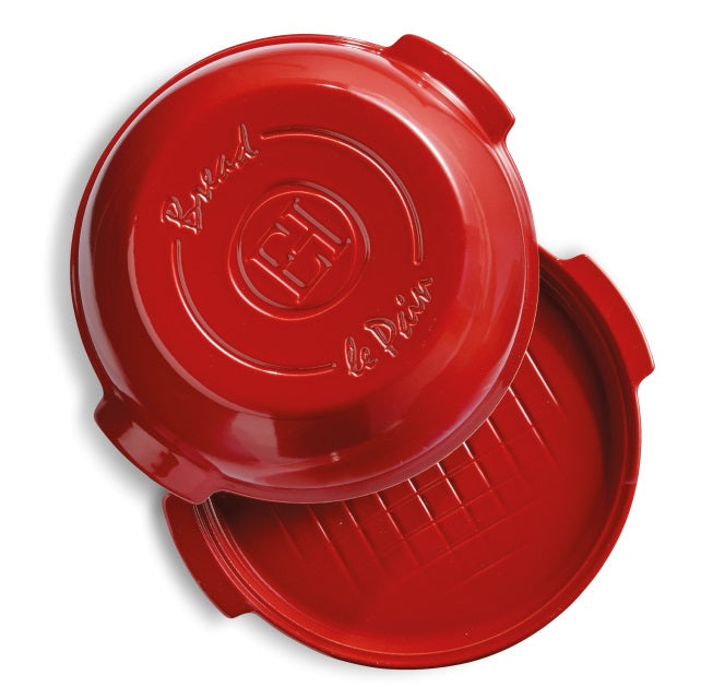 Emile Henry Round Bread Baker Burgundy Red by Kitchen Niche