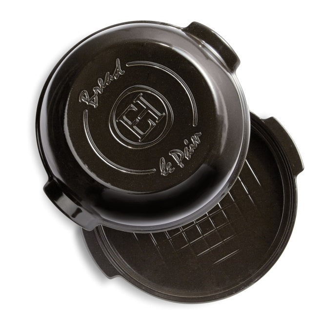 Emile Henry Round Bread Baker Charcoal Black by Kitchen Niche