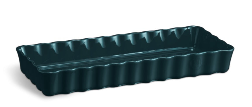 Emile Henry Slim Rectangular Tart Dish Belle-Ile by Kitchen Niche