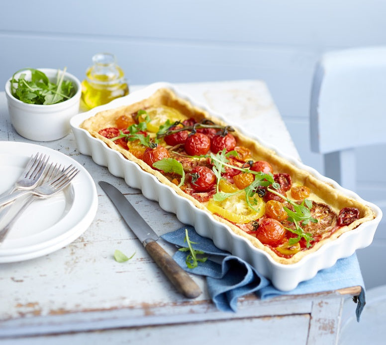 Emile Henry Slim Rectangular Tart Dish Toscane by Kitchen Niche