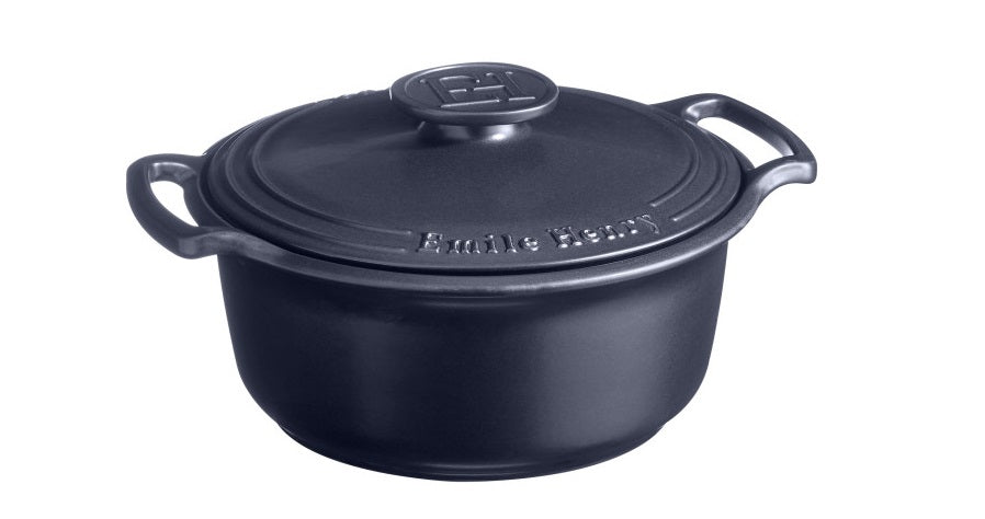 Emile Henry Sublime Round Dutch Oven Indigo 5.5L by Kitchen Niche