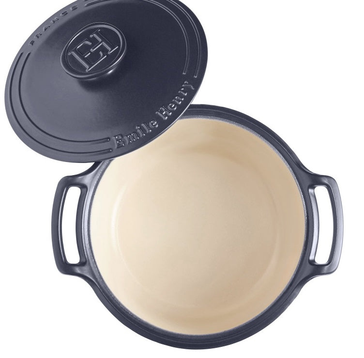 Emile Henry Sublime Round Dutch Oven Indigo 4.2L by Kitchen Niche