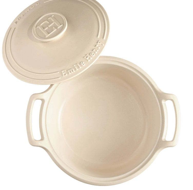 Emile Henry Sublime Round Dutch Oven Cream 4.2L by Kitchen Niche