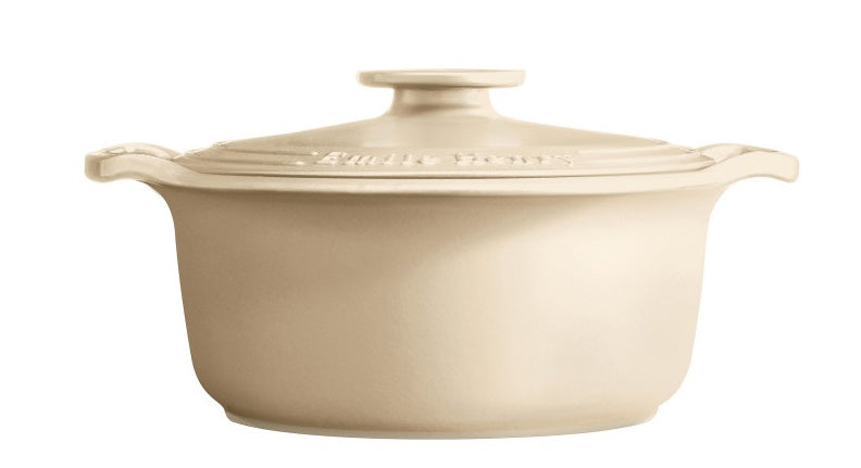 Emile Henry Sublime Round Dutch Oven Cream 4.2L by Kitchen Niche