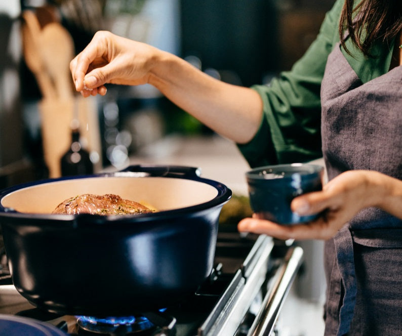 Emile Henry Sublime Round Dutch Oven Slate 4.2L by Kitchen Niche