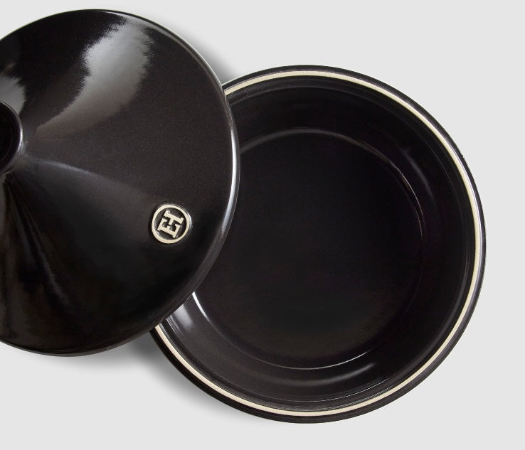 Emile Henry Small Tagine Charcoal by Kitchen Niche