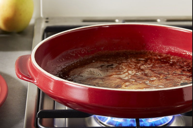 Emile Henry Tarte Tatin Dish Charcoal by Kitchen Niche