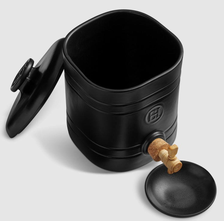 Emile Henry Truffle Black Vinegar Pot by Kitchen Niche