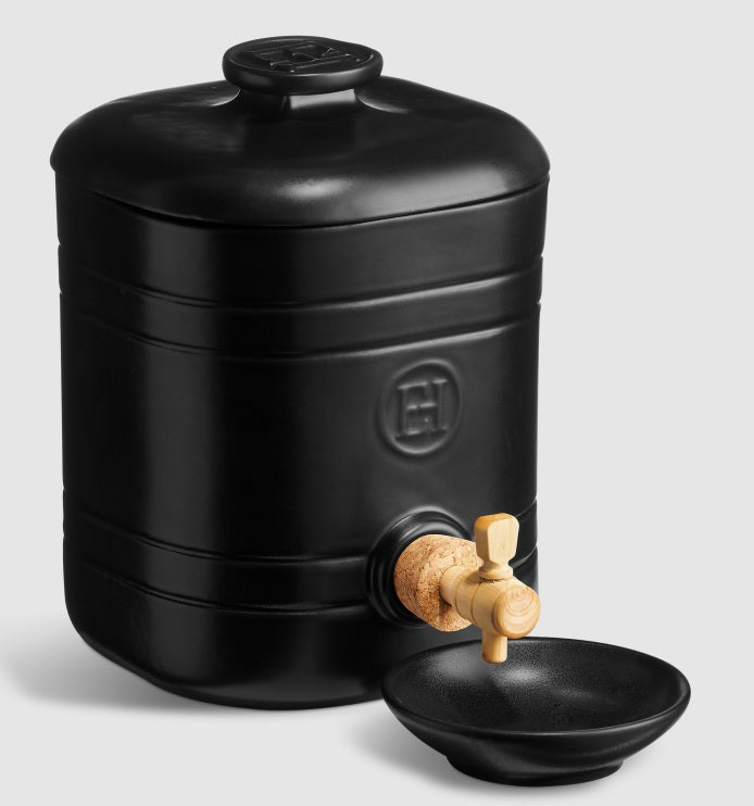 Emile Henry Truffle Black Vinegar Pot by Kitchen Niche