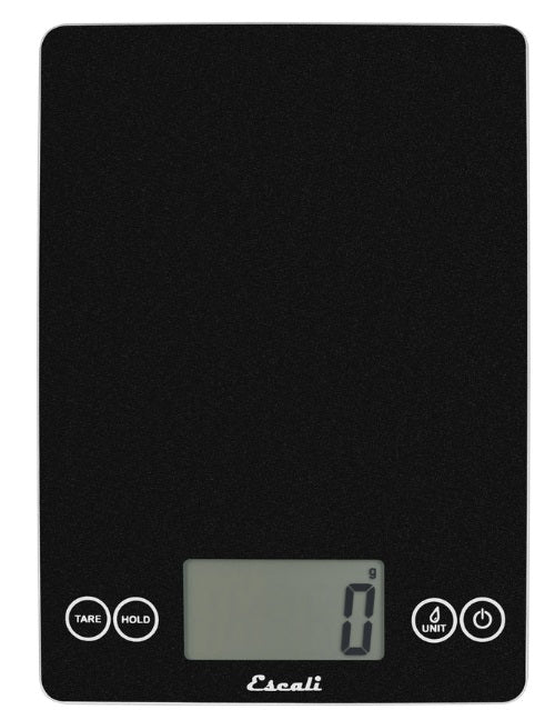 Escali Arti Digital Glass Kitchen Scale Black Obsidian by Kitchen Niche