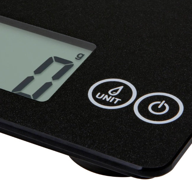 Escali Arti Digital Glass Kitchen Scale Black Obsidian by Kitchen Niche