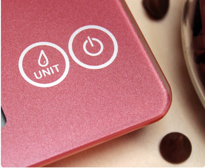 Escali Arti Digital Glass Kitchen Scale Desert Rose by Kitchen Niche