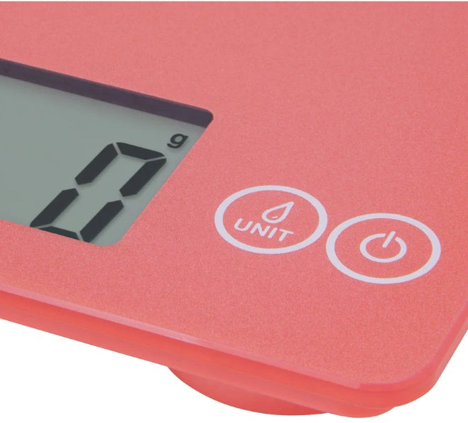 Escali Arti Digital Glass Kitchen Scale Desert Rose by Kitchen Niche